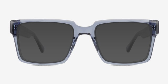 Agni Clear Blue AcetateSunglass Frames from EyeBuyDirect, Front View