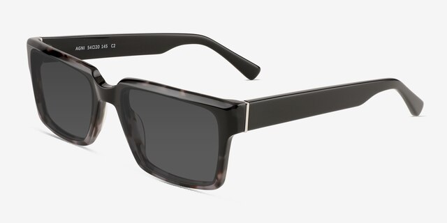 Agni Gray Tortoise AcetateSunglass Frames from EyeBuyDirect, Angle View