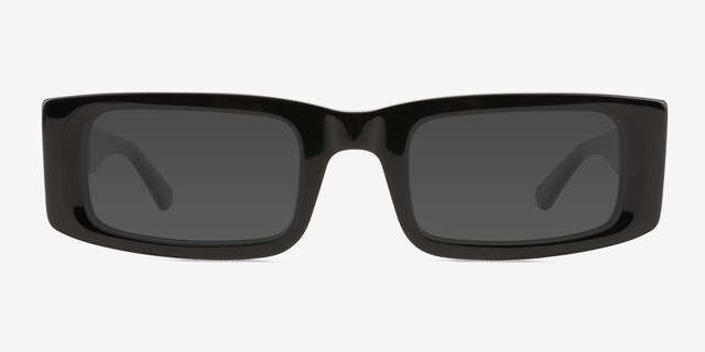 Alaric Black AcetateSunglass Frames from EyeBuyDirect, Front View