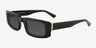Alaric Black AcetateSunglass Frames from EyeBuyDirect, Angle View
