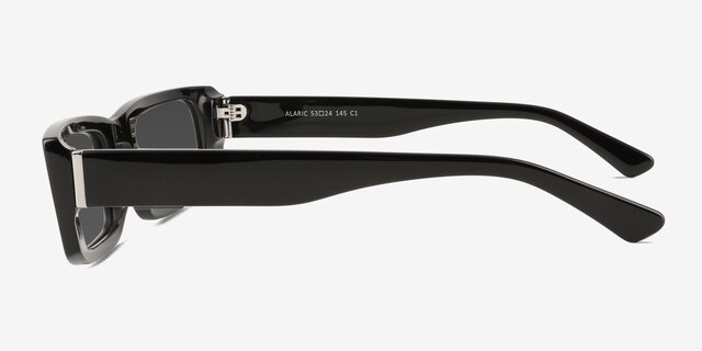 Alaric Black AcetateSunglass Frames from EyeBuyDirect, Side View
