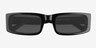 Alaric Black AcetateSunglass Frames from EyeBuyDirect, Closed View