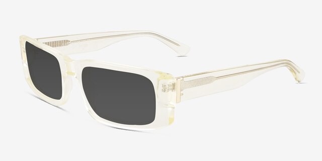 Alaric Clear Yellow AcetateSunglass Frames from EyeBuyDirect, Angle View
