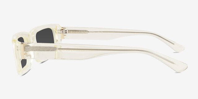 Alaric Clear Yellow AcetateSunglass Frames from EyeBuyDirect, Side View