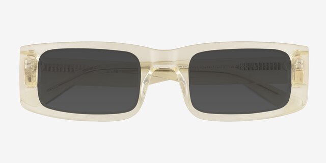 Alaric Clear Yellow AcetateSunglass Frames from EyeBuyDirect, Closed View