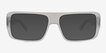 Nick Clear Matte Gray AcetateSunglass Frames from EyeBuyDirect, Front View