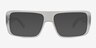 Nick Clear Matte Gray AcetateSunglass Frames from EyeBuyDirect, Front View