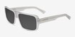 Nick Clear Matte Gray AcetateSunglass Frames from EyeBuyDirect, Angle View