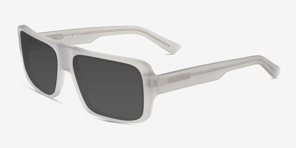 Clear Matte Gray Nick -  Acetate Sunglasses