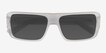 Nick Clear Matte Gray AcetateSunglass Frames from EyeBuyDirect, Closed View