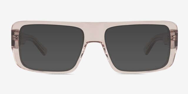 Nick Clear Brown AcetateSunglass Frames from EyeBuyDirect, Front View