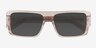 Nick Clear Brown AcetateSunglass Frames from EyeBuyDirect, Closed View