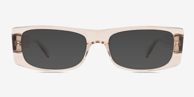 Ernest Clear Brown AcetateSunglass Frames from EyeBuyDirect, Front View