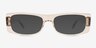 Ernest Clear Brown AcetateSunglass Frames from EyeBuyDirect, Front View