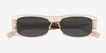Ernest Clear Brown AcetateSunglass Frames from EyeBuyDirect, Closed View