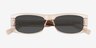 Ernest Clear Brown AcetateSunglass Frames from EyeBuyDirect, Closed View