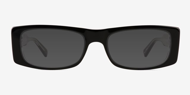 Ernest Black Clear AcetateSunglass Frames from EyeBuyDirect, Front View