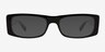Ernest Black Clear AcetateSunglass Frames from EyeBuyDirect, Front View