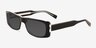 Ernest Black Clear AcetateSunglass Frames from EyeBuyDirect, Angle View