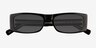 Ernest Black Clear AcetateSunglass Frames from EyeBuyDirect, Closed View