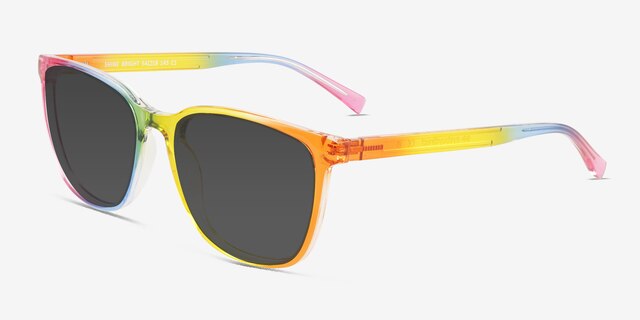 Shine Bright Rainbow PlasticSunglass Frames from EyeBuyDirect, Angle View