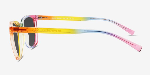 Shine Bright Rainbow PlasticSunglass Frames from EyeBuyDirect, Side View