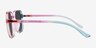 Sunlit Clear Purple Pink Rainbow PlasticSunglass Frames from EyeBuyDirect, Side View