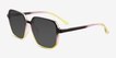 Sunlit Clear Black Purple Yellow PlasticSunglass Frames from EyeBuyDirect, Angle View