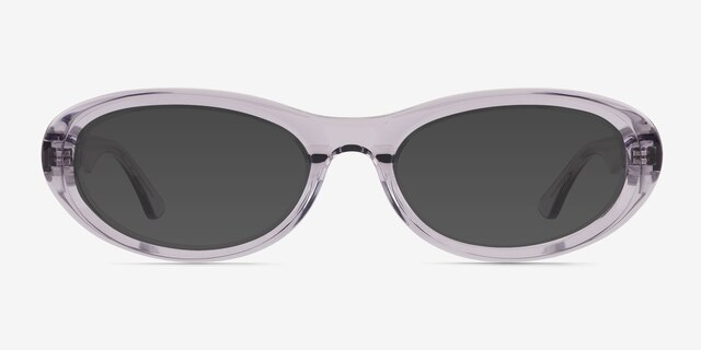 Varo Clear Gray AcetateSunglass Frames from EyeBuyDirect, Front View