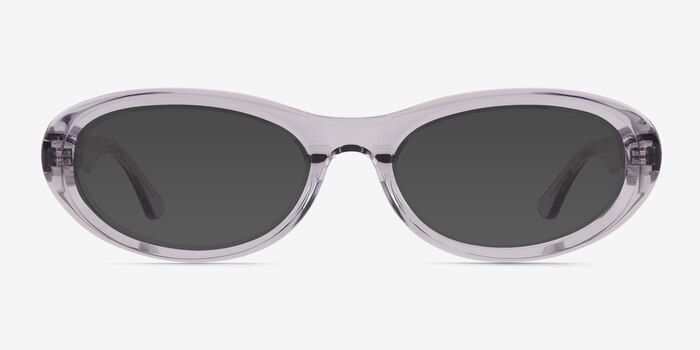 Varo Clear Gray Acetate Sunglass Frames from EyeBuyDirect