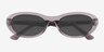 Varo Clear Gray AcetateSunglass Frames from EyeBuyDirect, Closed View