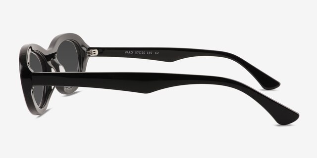 Varo Black AcetateSunglass Frames from EyeBuyDirect, Side View