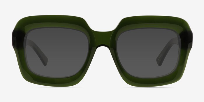 Chirico Clear Green Acetate Sunglass Frames from EyeBuyDirect