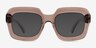 Chirico Clear Brown AcetateSunglass Frames from EyeBuyDirect, Front View