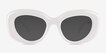 Damast Cream White Alternative MaterialsSunglass Frames from EyeBuyDirect, Front View