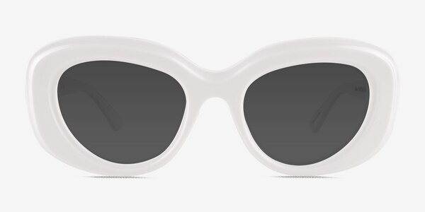 Damast Cream White Acetate Sunglass Frames