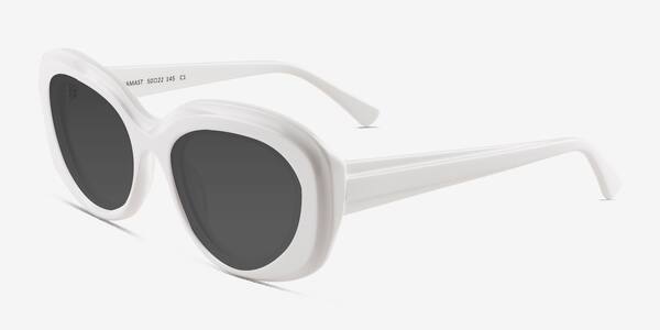 Cream White Damast -  Alternative-materials Sunglasses