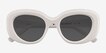 Damast Cream White Alternative MaterialsSunglass Frames from EyeBuyDirect, Closed View