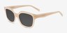 Nor Clear Brown AcetateSunglass Frames from EyeBuyDirect, Angle View