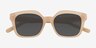 Nor Clear Brown AcetateSunglass Frames from EyeBuyDirect, Closed View