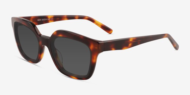 Nor Brown Tortoise AcetateSunglass Frames from EyeBuyDirect, Angle View