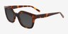 Nor Brown Tortoise AcetateSunglass Frames from EyeBuyDirect, Angle View