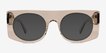 Penrose Clear Gray Alternative MaterialsSunglass Frames from EyeBuyDirect, Front View