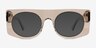 Penrose Clear Gray AcetateSunglass Frames from EyeBuyDirect, Front View