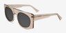Penrose Clear Gray AcetateSunglass Frames from EyeBuyDirect, Angle View