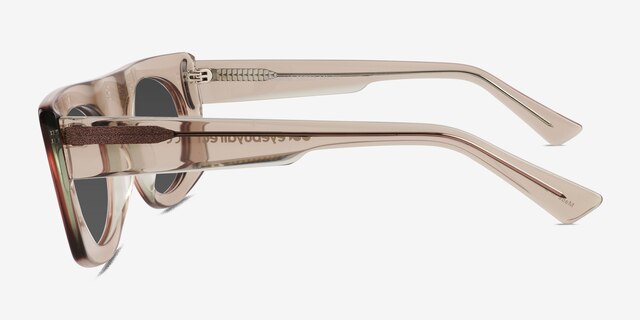 Penrose Clear Gray AcetateSunglass Frames from EyeBuyDirect, Side View