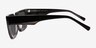 Bandit Noir AcétateSoleil de Lunette de vue d'EyeBuyDirect, Vue de Côté