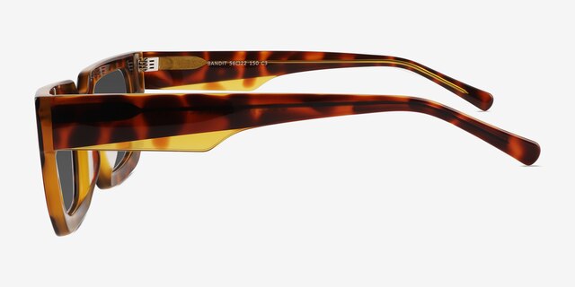 Bandit Tortoise AcetateSunglass Frames from EyeBuyDirect, Side View