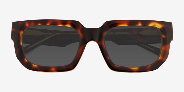 Bandit Tortoise AcetateSunglass Frames from EyeBuyDirect, Closed View