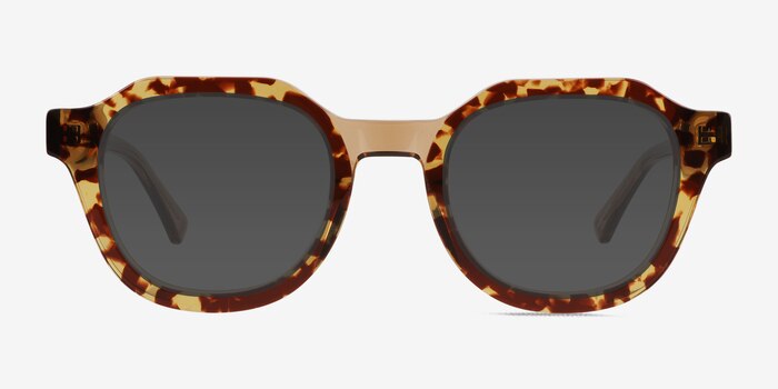 Frenzy Clear Tortoise Acetate Sunglass Frames from EyeBuyDirect